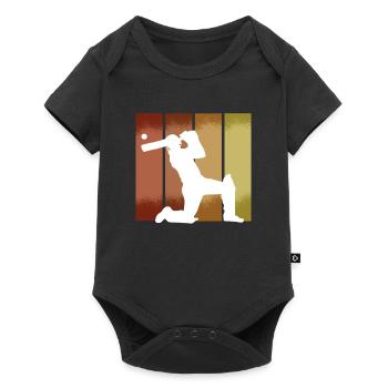 Sport des joueurs de cricket - Body à manches courtes Premium Bébé - noir - Devant