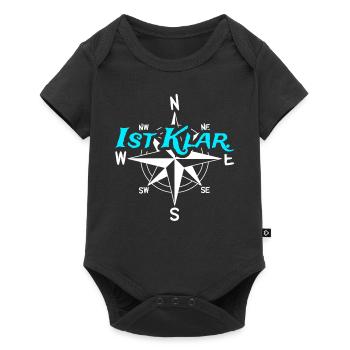 Ist Klar Segeln Vorschoter Kapitän Skipper - Baby Premium Kurzarmbody - Schwarz - Vorne