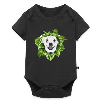 Tropical Chihuahua - Baby Premium short-sleeve bodysuit - black - Front