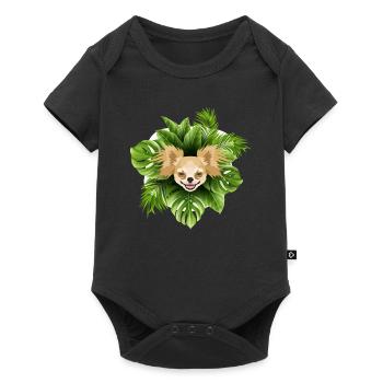Tropical Chihuahua - Body à manches courtes Premium Bébé - noir - Devant