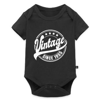 Vintage Since 1955 68th Birthday Gift - Baby Premium short-sleeve bodysuit - black - Front