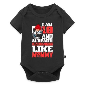 I'm 10 - Girl Rocker - Baby Premium short-sleeve bodysuit - black - Front
