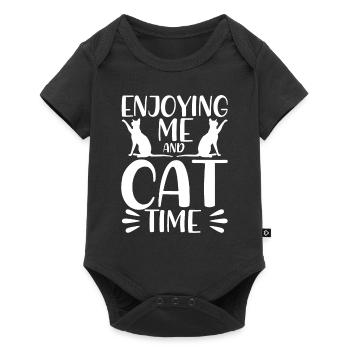 Cat parents cats sayings cat gift - Baby Premium short-sleeve bodysuit - black - Front
