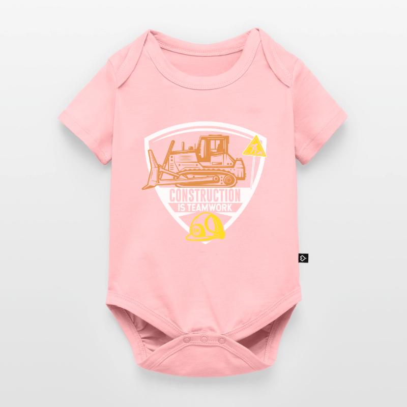 Construction work is teamwork Construction Teamwork Construction site Baby Premium short-sleeve bodysuit