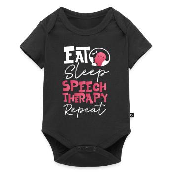 Assistant orthophoniste - Body à manches courtes Premium Bébé - noir - Devant