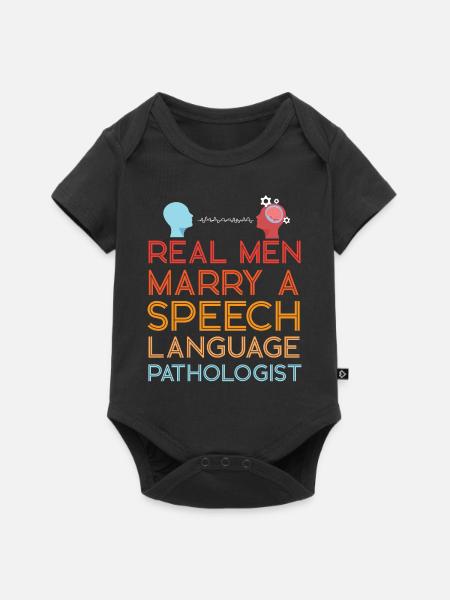 Speech Therapist Therapy Assistant - Baby Premium Kurzarmbody - Schwarz