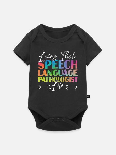 Speech Therapist Therapy Assistant - Baby Premium Kurzarmbody - Schwarz