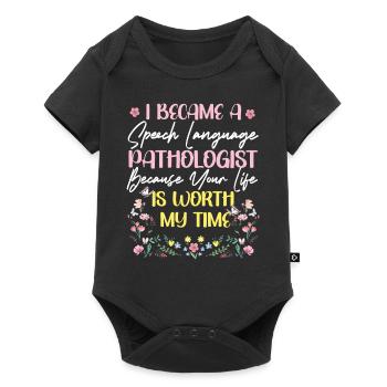 Speech Therapist Therapy Assistant - Baby Premium short-sleeve bodysuit - black - Front
