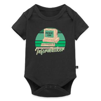 Programmeur informatique Père Père Papa - Body à manches courtes Premium Bébé - noir - Devant