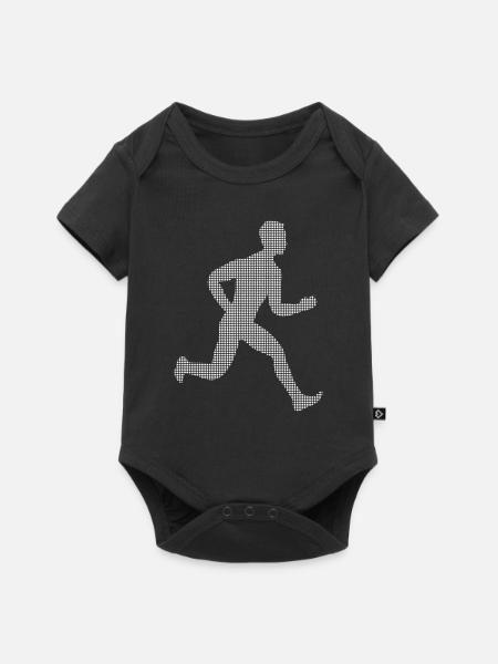 Joggen - Baby Premium Kurzarmbody - Schwarz