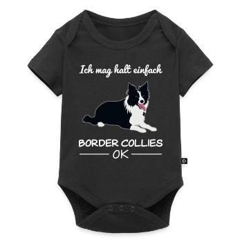 Border Collie Dog Dog Lovers Citation Cadeau - Body à manches courtes Premium Bébé - noir - Devant