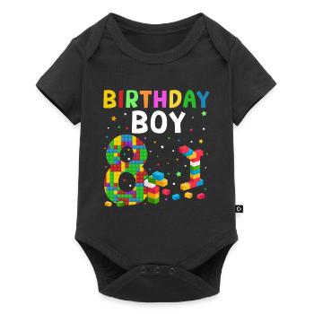 Birthday child building blocks 14 years old - Baby Premium short-sleeve bodysuit - black - Front