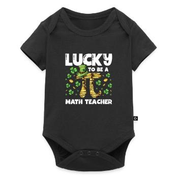 Heureux d’avoir un professeur de mathématiques Saint-Patrick - Body à manches courtes Premium Bébé - noir - Devant