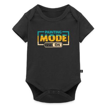 Painting mode for the profession of house painter - Baby Premium short-sleeve bodysuit - black - Front