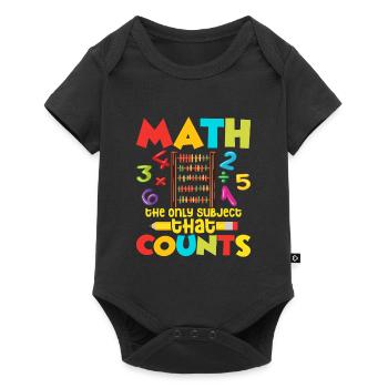 Math Is The Only Subject That Counts Education Mat - Baby Premium short-sleeve bodysuit - black - Front