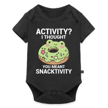 Activité Je pensais que vous vouliez dire grignotation - Body à manches courtes Premium Bébé - noir - Devant