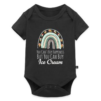 Amateur de crème glacée Bohemian Rainbow Vous ne pouvez pas acheter Hap - Body à manches courtes Premium Bébé - noir - Devant
