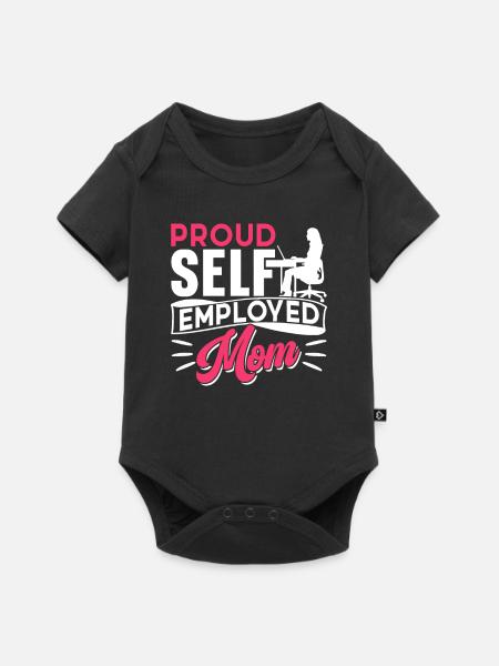 Stolze Selbständige Mutter Selbstständig - Baby Premium Kurzarmbody - Schwarz
