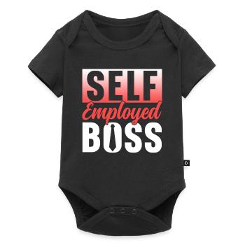Self-employed boss Freelancer Self-employed - Baby Premium short-sleeve bodysuit - black - Front