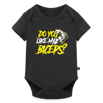 Magst Du Meinen Bizeps Curls Muskeln Sprüche - Baby Premium Kurzarmbody - Schwarz - Vorne