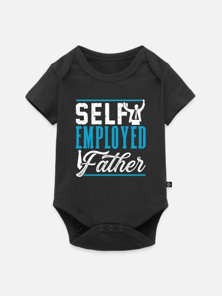 Selbständiger Vater Selbstständig Freelancer - Baby Premium Kurzarmbody - Schwarz