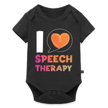 Assistant orthophoniste - Body à manches courtes Premium Bébé - noir - Devant