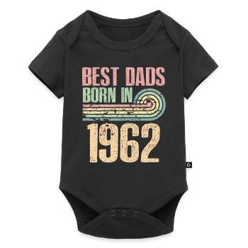 Les meilleurs pères sont nés en 1962, 61 ans, - Body à manches courtes Premium Bébé - noir - Devant