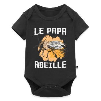 Le Papa Abeille - Body à manches courtes Premium Bébé - noir - Devant