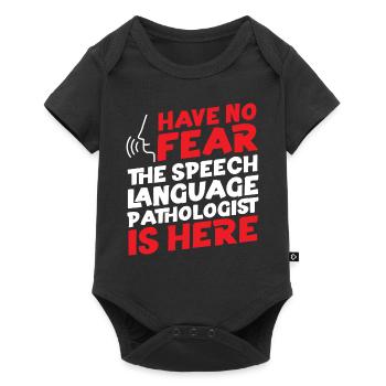 Speech Therapist Therapy Assistant - Baby Premium Kurzarmbody - Schwarz - Vorne