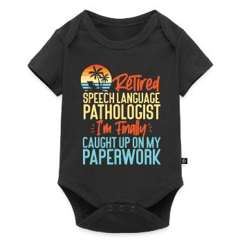 Speech Therapist Therapy Assistant - Baby Premium short-sleeve bodysuit - black - Front