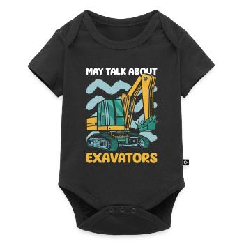 Bagger Schwermaschinenbediener Baggerfahrer Kinder - Baby Premium short-sleeve bodysuit - black - Front