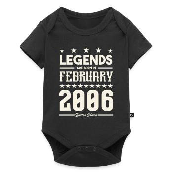 Gift legend February 2006. Gift February 2006. - Baby Premium short-sleeve bodysuit - black - Front