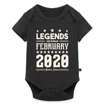 Cadeau Légende Février 2020. cadeau février 2020. - Body à manches courtes Premium Bébé - noir - Devant