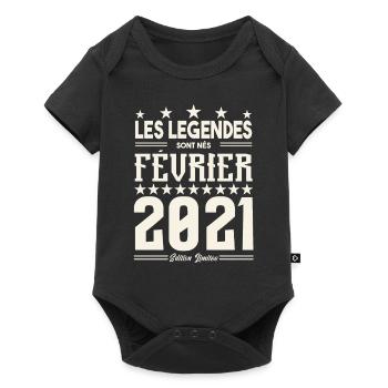 cadeau d'anniversaire Février 2021. février 2021. - Body à manches courtes Premium Bébé - noir - Devant