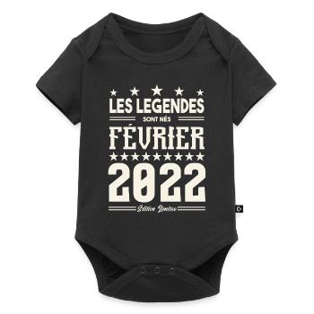 cadeau d'anniversaire Février 2022. février 2022. - Body à manches courtes Premium Bébé - noir - Devant
