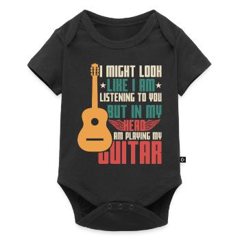Dicton de guitare - Body à manches courtes Premium Bébé - noir - Devant