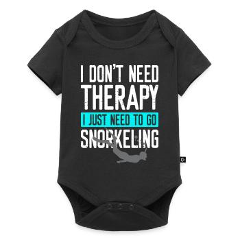 Snorkeling, snorkeling, diving, underwater - Baby Premium short-sleeve bodysuit - black - Front