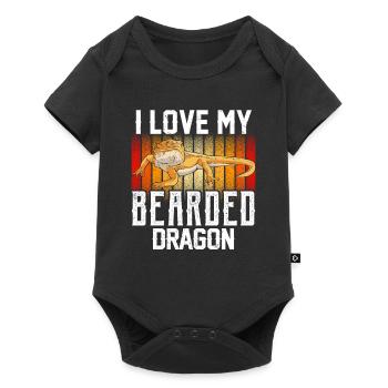 I love my bearded dragon animal bearded dragon - Baby Premium short-sleeve bodysuit - black - Front