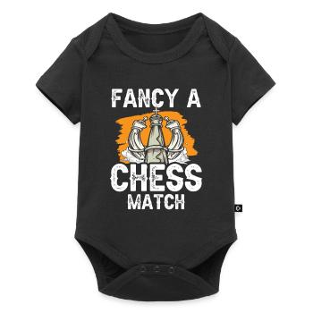Fancy a chess game Chess player - Baby Premium short-sleeve bodysuit - black - Front