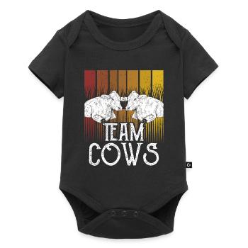 Team Cows Farm Cow Dairy cow Animals - Baby Premium short-sleeve bodysuit - black - Front