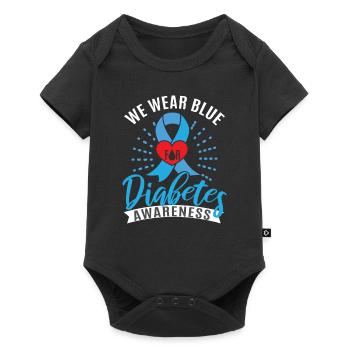 Diabetes Warrior soutient la sensibilisation au diabète - Body à manches courtes Premium Bébé - noir - Devant