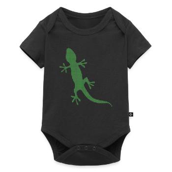Eidechse - Baby Premium Kurzarmbody - Schwarz - Vorne