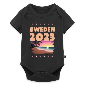 Suède 2023 - Body à manches courtes Premium Bébé - noir - Devant