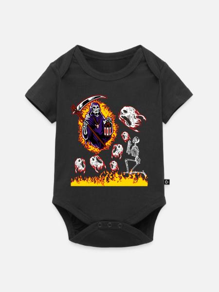 Mäher - Baby Premium Kurzarmbody - Schwarz