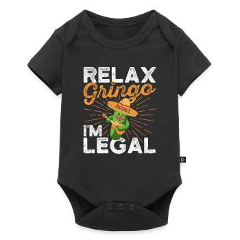 Relax Gringo I'm Legal Funny Pride - Baby Premium short-sleeve bodysuit - black - Front