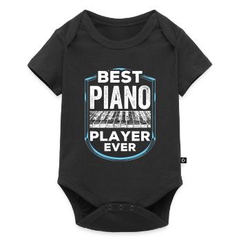 Meilleur pianiste musicien de piano de tous les temps - Body à manches courtes Premium Bébé - noir - Devant