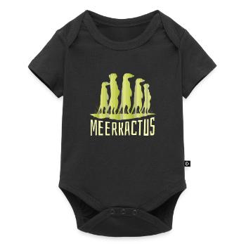 Meerkactus Meerkat Animal meerkat lover - Baby Premium short-sleeve bodysuit - black - Front