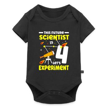 Ce futur scientifique est 4 laissez-vous - Body à manches courtes Premium Bébé - noir - Devant