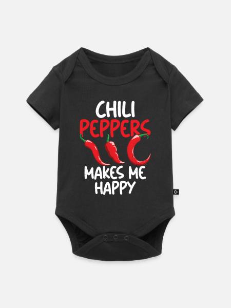 Chili-Pfeffer - Baby Premium Kurzarmbody - Schwarz