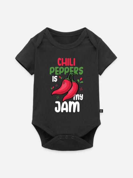 Chili-Pfeffer - Baby Premium Kurzarmbody - Schwarz